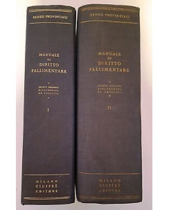 Provinciali: Manuale di Diritto Fallimentare - 2 Tomi 4a ed Giuffrè [SR] FF06