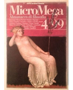 MicroMega N. 4/99:Almanacco di Filosofia -Rousseau D'Arcais Savater A61
