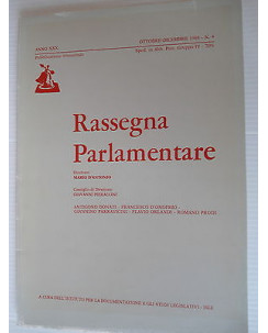 Dir.M.D'Antonio Rassegna parlamentare ott-dic 1988  Ed.ISLE [SR] A36 