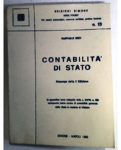 Izzo: Contabilità di Stato Ed. Simone Napoli 1985 A55