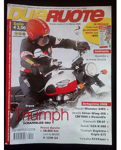 Due Ruote n. 11 marzo 2006 - Triumph Scrambler 900, Ducati Monster S4RS...