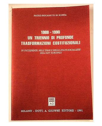 Di Ruffia: 1988-1990 Un triennio di profonde trasformazioni... Ed. Giuffrè A62