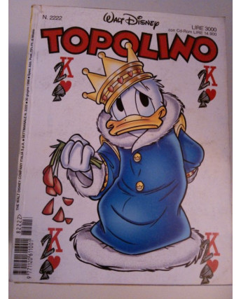 Topolino n.2222 -30 Giugno 1998- Edizioni Walt Disney