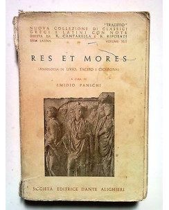 Panichi: Res et Mores antolog. Livio, Tacito, Cicerone D. Alighieri '61 [SR] A71