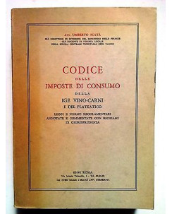 Scatà: Codice Imposte Consumo e Ige-Vino e Carni Castaldi 1968 [SR] A71