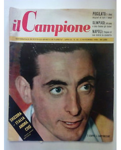 Il Campione n. 45 1956 - Coppi Campionissimo - Pugilato - Olimpiadi - Napoli