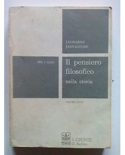 Jannaccone: Il Pensiero Filosofico nella Storia vol. 3 ed. Giunti 1968 [SR] A64