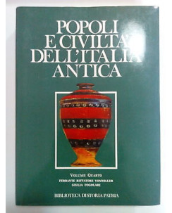 Popoli e CiviltÃ  dell'Italia Antica Vol. IV Biblioteca di Storia Patria [SR] A77
