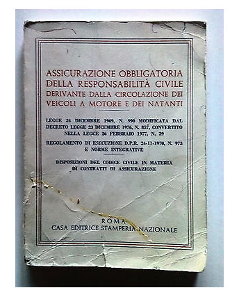 Assicurazione Obbligatoria dei veicoli e dei natanti Stamp. Naz. 1977 [SR] A63