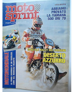 MOTO SPRINT   n.43  27ott/2nov  1983   Inserto Moto Mondiale 1983    [SR]