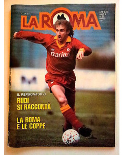 La Roma n. 81 marzo 1991 * Rudi Voeller * La Roma e le Coppe- FF08