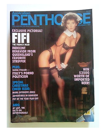 PENTHOUSE 1987 Vol. 8 N. 12 - ED. AUSTRALIAN * ILONA STALLER, FIFI - SR