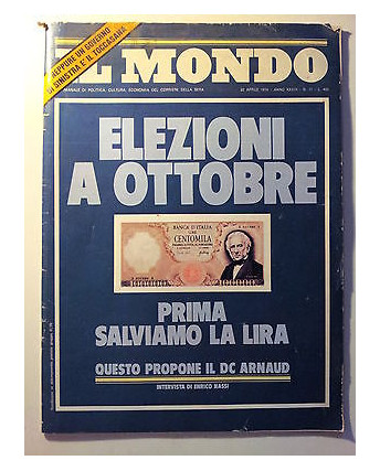 Il Mondo n. 17 22 apr 1976 * Elezioni - Salviamo la Lira - Enrico Nassi - FF08