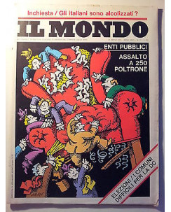 Il Mondo n. 17 24 apr 1975 * Enti Pubblici - Elezioni DC - Italiani Alcol- FF08
