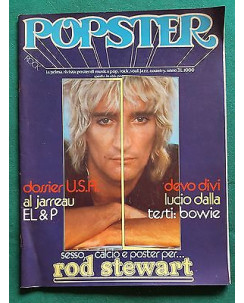 Popster n. 3/22 - Lucio Dalla, David Bowie, Rod Stewart, Sid Vicious, No Poster