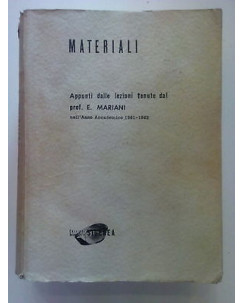 prof. E. Mariani: Materiali Appunti lezioni a.a. 1961/2 A23