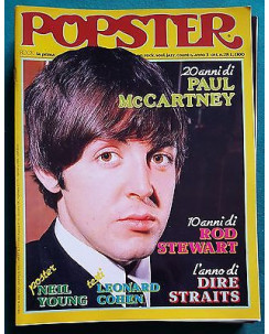 Popster n. 3/28 - Paul McCartney, Rod Stewart, L. Cohen, Dire Straits, No Poster