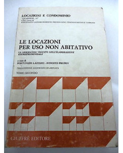 LAZZARO/PREDEN...: Le locazioni per uso non abitativo Vol.II°, 1992 GIUFFRE' A86
