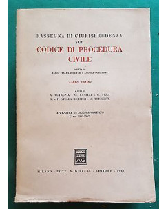 Rassegna Giurisprudenza Codice Civile Libro 1 Appendice 1963 Giuffrè A83