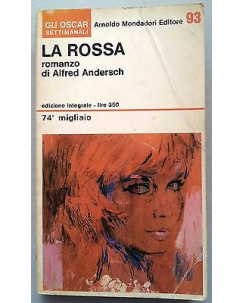 Alfred Andersch: La Rossa Ed. Mondadori A23