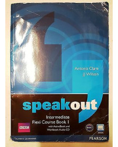 Clare, Wilson: SpeakOut Intermediate Flexi Course Book I -Pearson CD NEW-70% A79