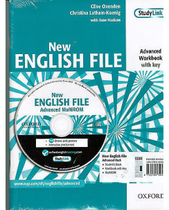 New English file Advanced ed.Oxford con Workbook with key NUOVO Sconto 50% A78