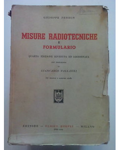 Pession: Misure Radiotecniche e Formulario ed. Hoepli 1939 A18