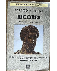 Marco Aurelio: Ricordi Testo greco a fronte Edizioni Bur A59