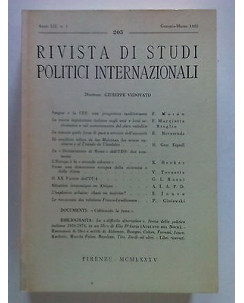 Rivista di studi politici internazionali Anno LII n 1 1985 [SR] A68