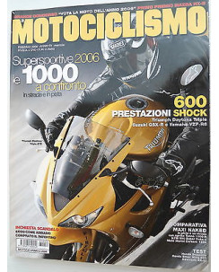 MOTOCICLISMO   n.2  febb   2006  Triumph Daytona Triple-Suzuki GSX-Yamaha   [SR]