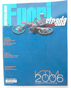 MOTOCICLISMO FUORI strada  n.8  ago  2005  KTM2006-enduro-Cross-Suzuki   [SR]