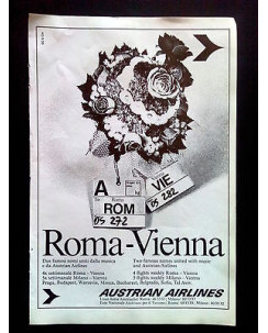 P71.010 Pubblicità Advertising AUSTRIAN AIRLINES ROMA-VIENNA * 1971