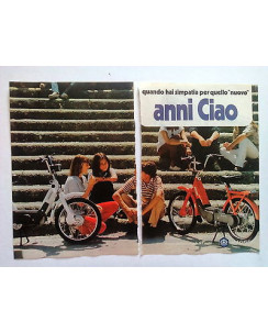 P72.001 Pubblicità Advertising ANNI CIAO - PIAGGIO * 1972 * 2 PAGINE!