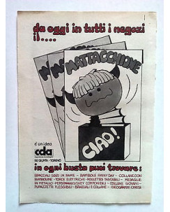 P72.006 Pubblicità Advertising BUSTA SORPRESE MATTACCHIONE - CDA * 1972 *