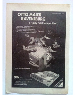 P72.009 Pubblicità Advertising OTTO MAIER RAVENSBURG JOLLY DEL TEMPO... * 1972 *