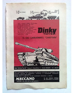 P72.025 Pubblicità Advertising DINKY TOYS N. 683 CARRARMATO "CHIEFTAIN" * 1972 *
