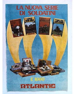 P72.027 Pubblicità Advertising ATLANTIC LA NUOVA SERIE DI SOLDATINI * 1972 *