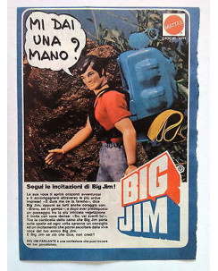 P72.029 Pubblicità Advertising BIG JIM PARLANTE - SEGUI LE INCITAZIONI! * 1972 *