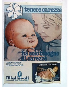 P72.031 Pubblicità Advertising TENERE CAREZZE CHIAMA MAMMA - MIGLIORATI * 1972 *