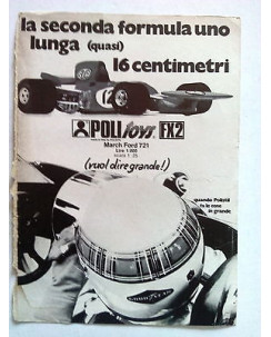 P72.036 Pubblicità Advertising POLITOYS MARCH FORD 721 * 1972