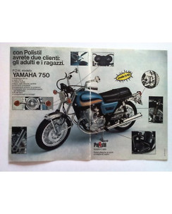 P73.001 Pubblicità Advertising POLISTIL YAMAHA 750 * 1973 * 2 PAGINE!