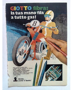 P73.003 Pubblicità Advertising GIOTTO FIBRA LA TUA MANO 'FILA'... * 1973 *