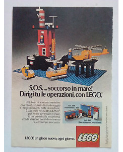 P76.008 Pubblicità Advertising S.O.S. SOCCORSO IN MARE LEGO * 1976 *