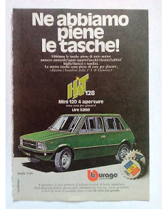 P76.010 Pubblicità Advertising BBURAGO! HAT 128 NE ABBIAMO PIENE LE TASCHE *1976