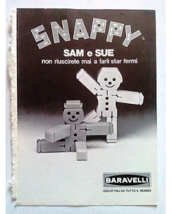 P76.011 Pubblicità Advertising SNAPPY SAM E SUE BARAVELLI  * 1976 *