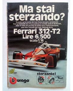 P77.003 Pubblicità Advertising BBURAGO! FERRARI 312-T2 * 1977 *