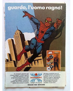 P78.012 Pubblicità Advertising GUARDA, L'UOMO RAGNO! - HARBERT * 1978 *