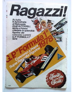 P78.014 Pubblicità Advertising G.P. FORMULA1 1978 - CONCORSO AUTOGRILL * 1978 *