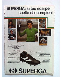 P78.015 Pubblicità Advertising SUPERGA SCARPE CAMPIONI: ZOFF SALA PANATTA * 1978