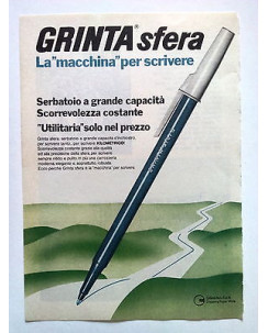 P79.004 Pubblicità Advertising GRINTA SFERA LA 'MACCHINA' PER SCRIVERE * 1979 *